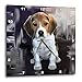 3dRose LLC Beagle Wall Clock, 10 by 10-Inch