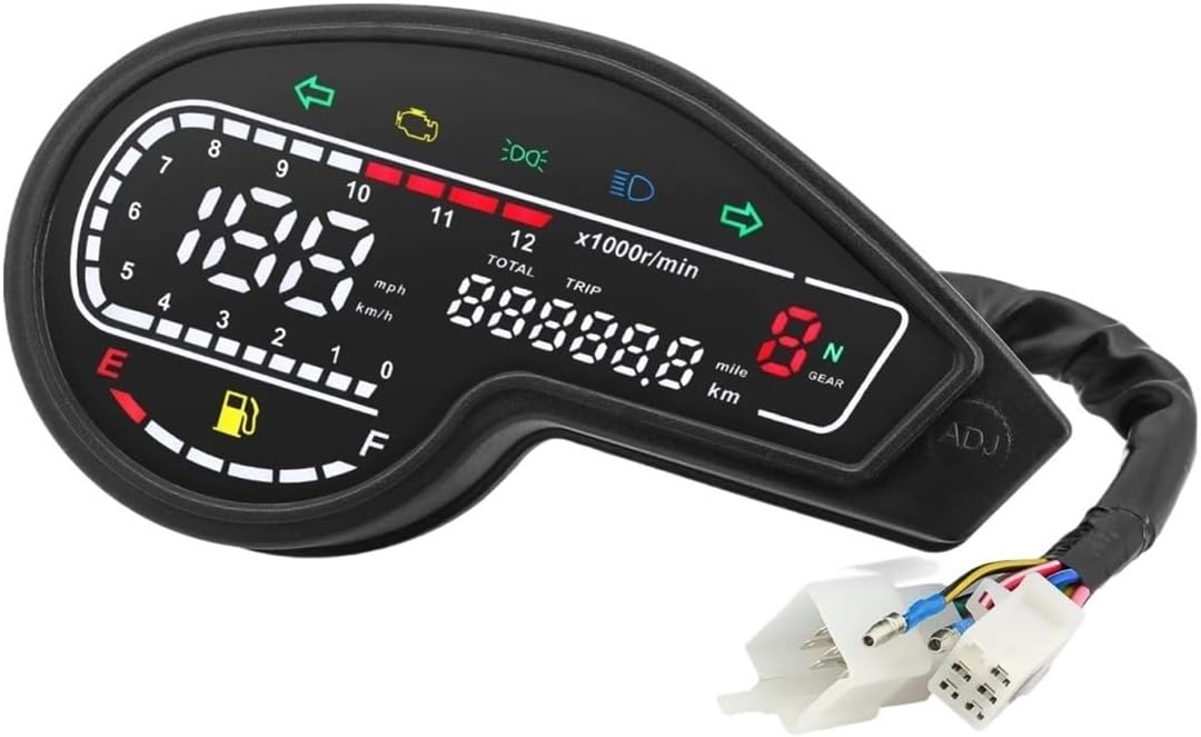 Odometer Speedometer 12V Motorcycle Speedometer Multifunctional Digital Speed Gauge Odometer For NXR150 NXR125 Bros 2003-2014