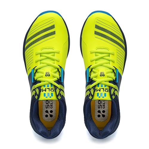 Image of SOLM8 S8 Cricket Shoes with Rubber Spikes - Performance Cleats for Men on Outdoor Turf /Grass, Featuring Wide Toe, Speed-Fit Lacing and New Gel Cushioned Insole