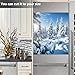 Winter Snow Tree Dishwasher Magnet Cover Front Door Sunset Landscape Decorative Refrigerator Covers Magnetic Sheet Sticker Wash Machine Fridge Panel Decal for Kitchen Appliance 23x26 in