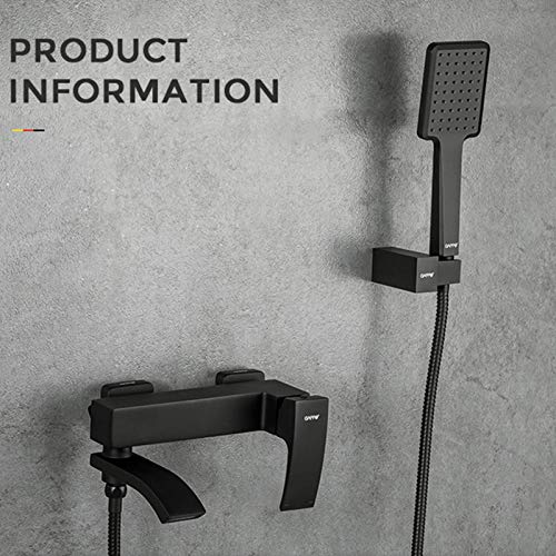 Robinet de baignoire cascade noir pour une ambiance spa et douche relaxante