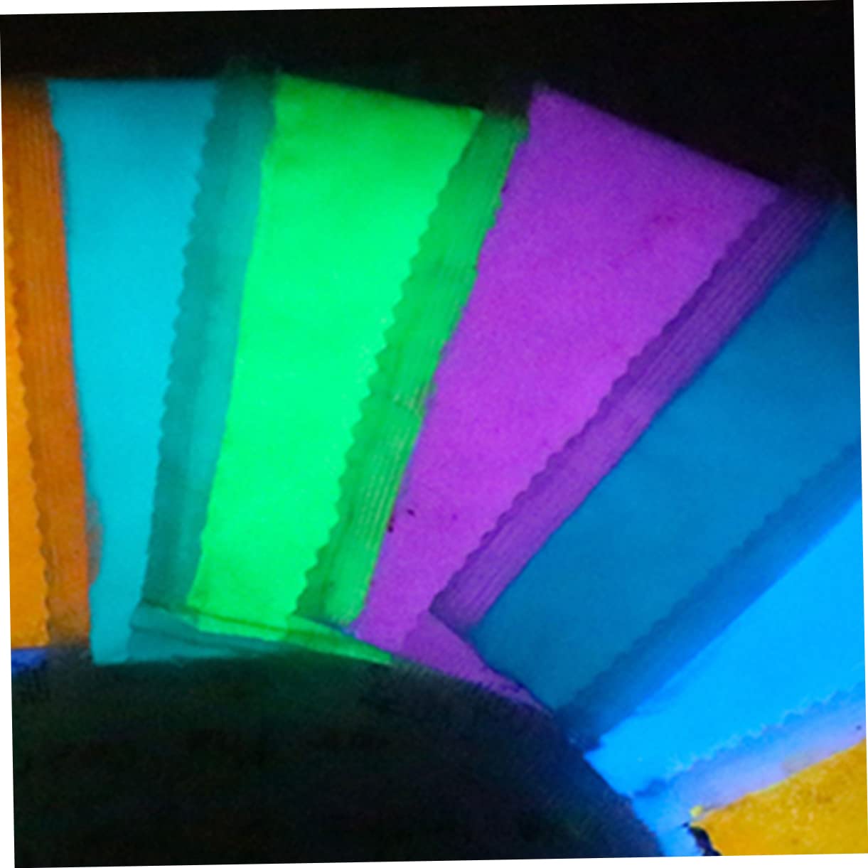 Lurrose Stk Harzpigmente Glow in the Dark Nagellack Epoxid-Pigment Glühen im dunklen Pulver Kunstpulver leuchtender Sand Maniküre Phosphorpulver Glitzerpulver leuchtendes Pulver