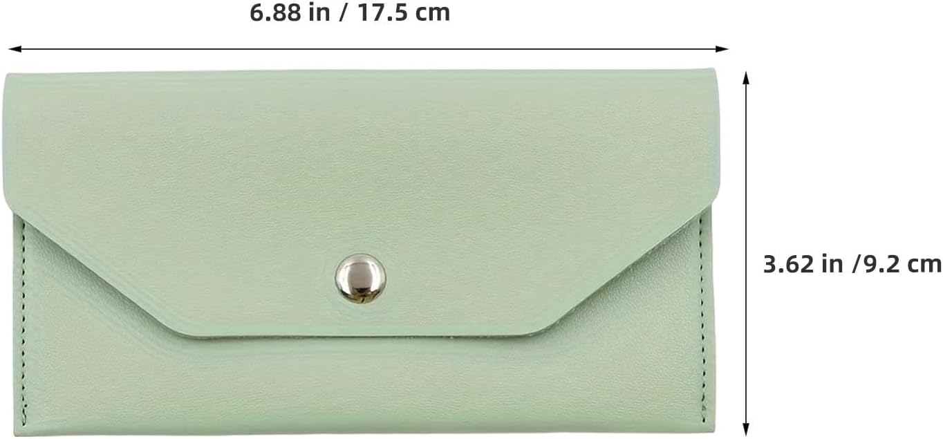 BESPORTBLE 3pcs Women’s Green Pu Change Purse for Cash Organization image 2