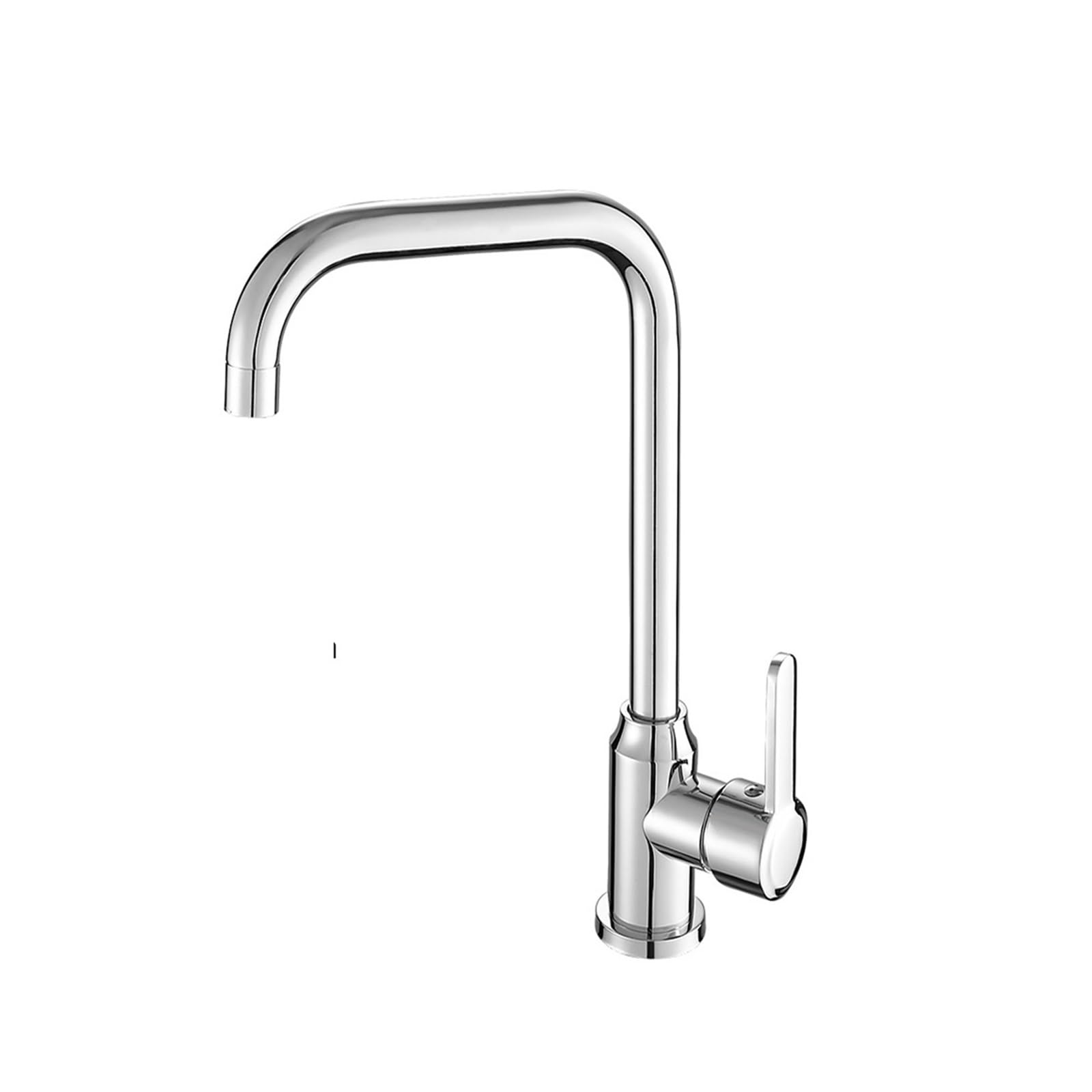 Robinet de cuisine monotrou argenté SZ5091 à bec extractible pivotant