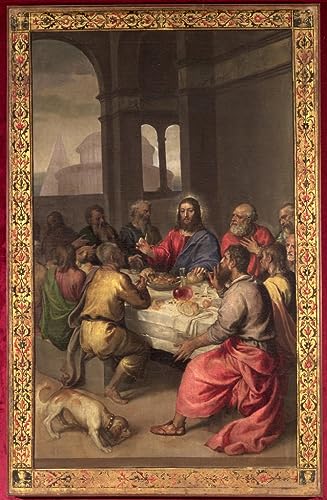 Peinture sur Toile La Cène Tiziano Vecelli Image Nordique Décoration Chambre 60x90cm