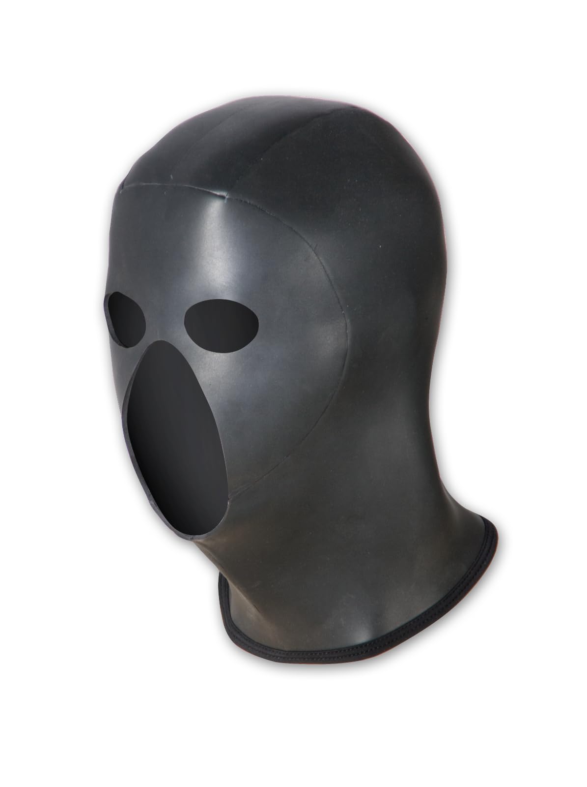 Maske Kopfmaske SM mit Ausschnitten Neopren (L)