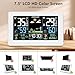 Weather Station Wireless Indoor Outdoor, Thermometer Wireless with Remote Sensor, Home Weather Station, Color Display Digital Weather Forecast, Humidity, Atomic Clock, Air Pressure for Home