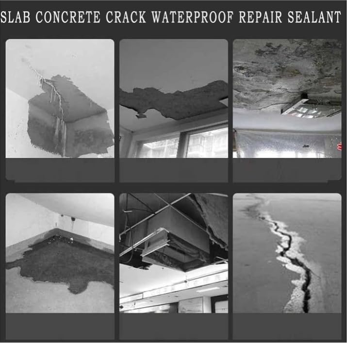 Slab Concrete Crack Waterproof Repair Sealant,Waterproof Insulating Sealant,Strong Invisible Waterproof Anti-Leakage Agent,Crack Repair Waterproof Adhesive,Quick-Drying Sealing Adhesive (1pcs)