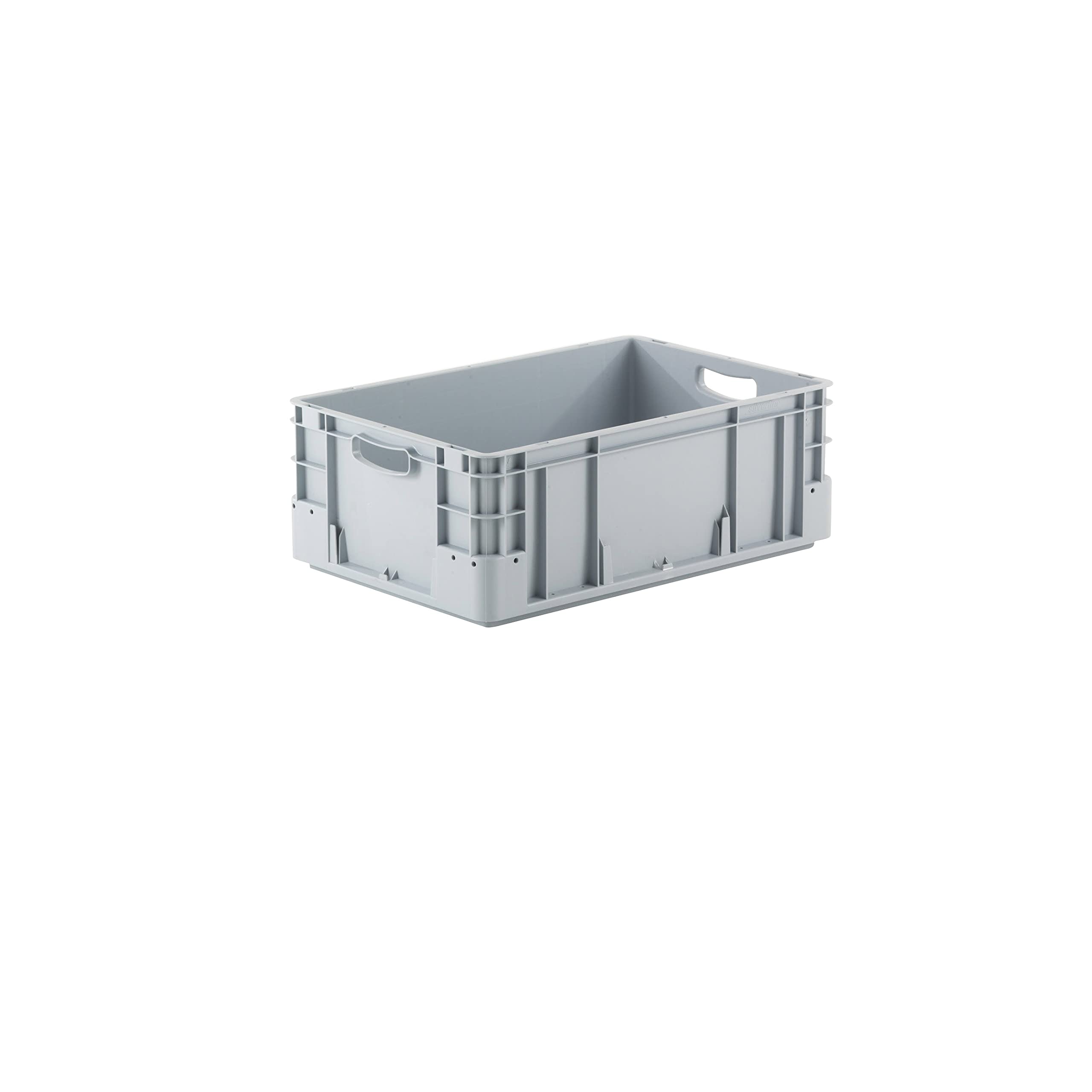 Provost Bac gerbable norme europe poignées ouvertes gris 40L - 60 x 40 x 22cm