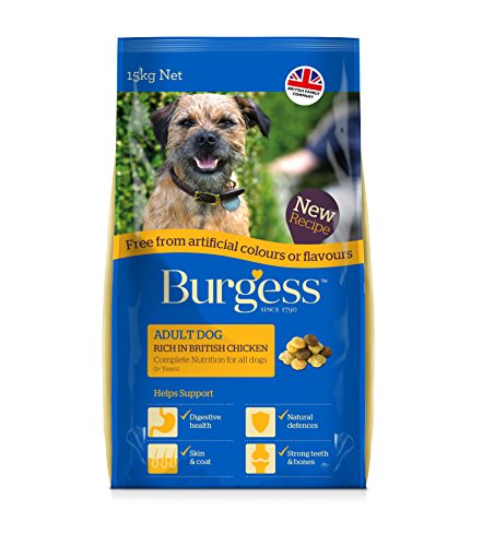 Burgess No Artificial Colours or Preservatives Adult Chicken Dog Food 15kg