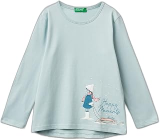 United Colors of Benetton T-Shirt M/L 3atng10l8 T-Shirt Bambine e Ragazze