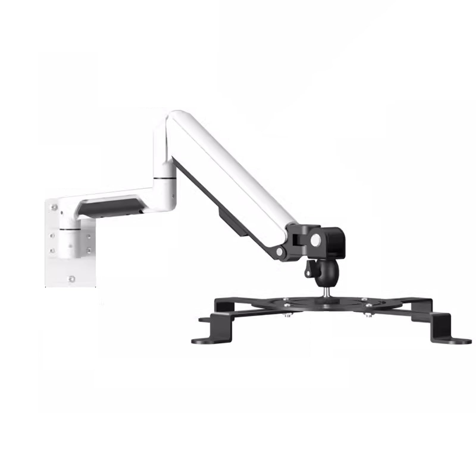 YNBSHGAA Projector Stand Projector Bracket Folding Hanging Bracket Wall Mounted Hanging Bracket Universal Telescopic Rotating Projector Bracket Projector Bracket Mount,White-Double section
