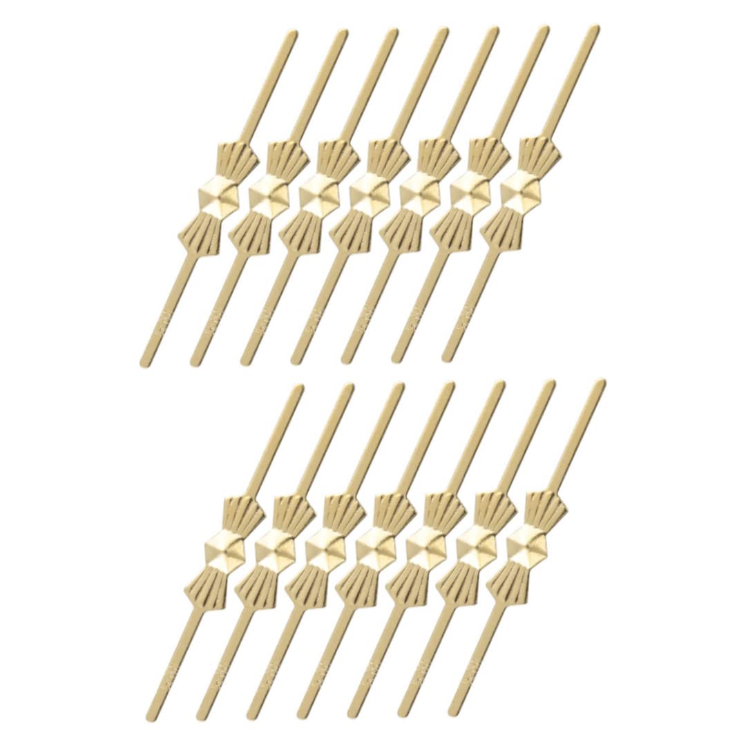 Naisicatar 300PCS Chandelier Connector Clip, 40mm Chandelier Lamp Part Connectors, Chandelier Bowtie Pin Replacement for Fastening Crystals Lamp Ceiling Light Parts, Golden
