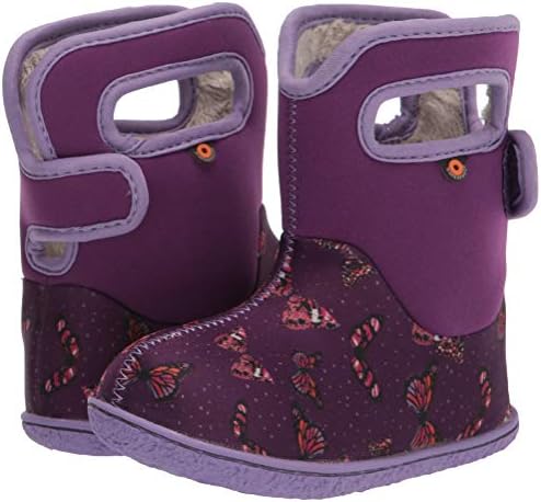 Bogs Baby Waterproof Snowboot Rain Boot, Butterflies-Violet, 8 US Unisex Infant | Image 6