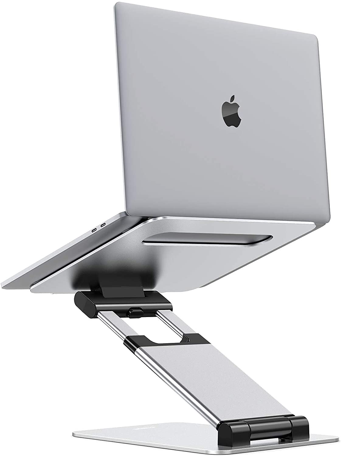 Cordova Laptop Stand, Ergonomic Sit to Stand Laptop Holder Convertor, Adjustable Height from 2.1" to 13.8", Supports up to 22lbs, Compatible with MacBook, All Laptops Tablets 11-17" - Silver