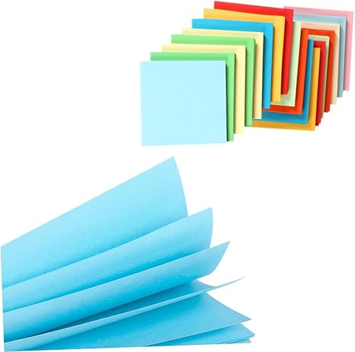 Miniatura 9 de EXCEART 500 piezas de papel de origami para papel de color para proyectos de origami material artesanal papel plegable papel de construcción papel