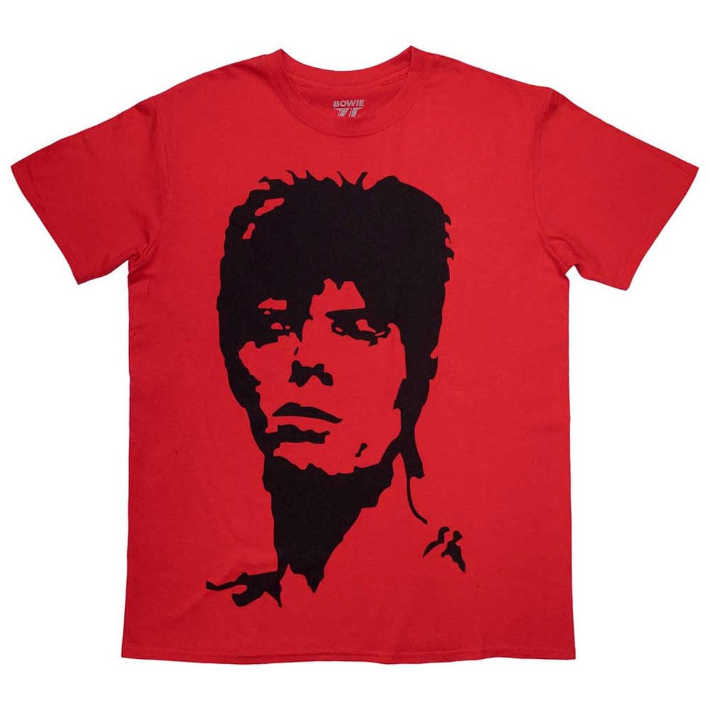 David Bowie 1973 Monochrome T Shirt M Red