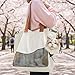 Sacolin Shoulder Pet Carrier Bag for Cats and Small Dogs, Beige Oxford Cloth Tote, Escape-Proof Rope, Mesh Window, 13.4 X 6.3 X 14.6 in