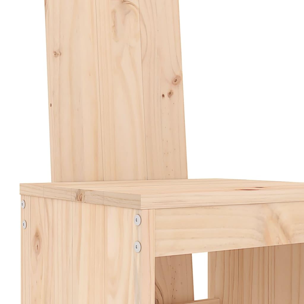Juego de 5 barras de jardín de madera maciza de pino, 121 x 82,5 x 110 cm, mesa de jardín con 4 taburetes, diseño moderno, robusto y duradero, para balcón, terraza, jardín