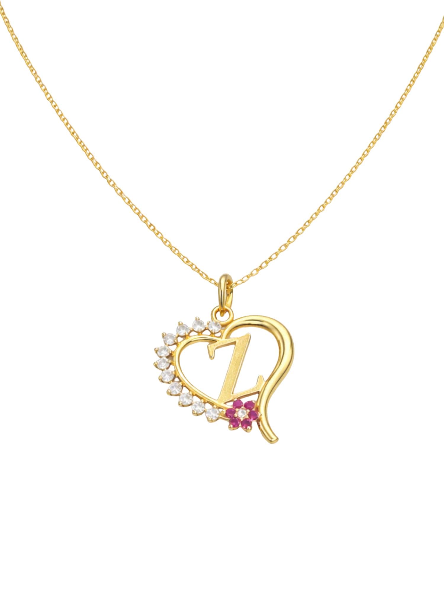 Buy Digital Dress Room Z Letter Heart Short Necklace for Women