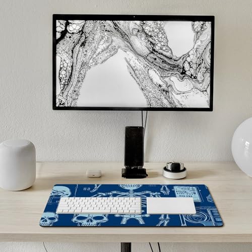Tapis de souris de jeu squelette grand modèle imprimé - 7