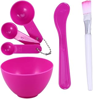 Beavorty Conjuntos 4 Kit De Maquiagem Kit De Cosmetologia Mistura Vara Facial Espátula Escovas Tigela De Mistura Tigela Cosmética Quatro Peças Conjunto Ferramenta