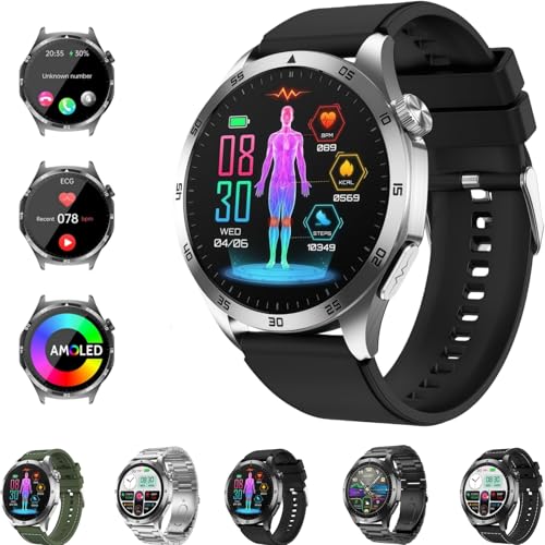 Innovativa tecnologia ECG+PPG per il monitoraggio cardiaco, rilevamento ECG a 60 secondi con signeali cardiaci bioelettrici in tempo reale e rapporti dettagliati ECG e HRV; monitoraggio continuo della salute del cuore per una valutazione quotidiana.