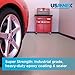 USANNEX Garage Floor Epoxy - 100% Epoxy Resins - Heavy Duty Floor Coating, Floor Sealer - Ideal for Garage Floor (Dark Gray)