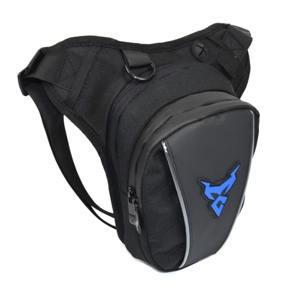 Pernera Moto Bolsa de Pierna for Motocicleta, riñonera, for Motociclista, Bolsa Pecho for Hombre y Mujer, Equipaje Multifuncional for Exteriores(11-MC-0105 BU)