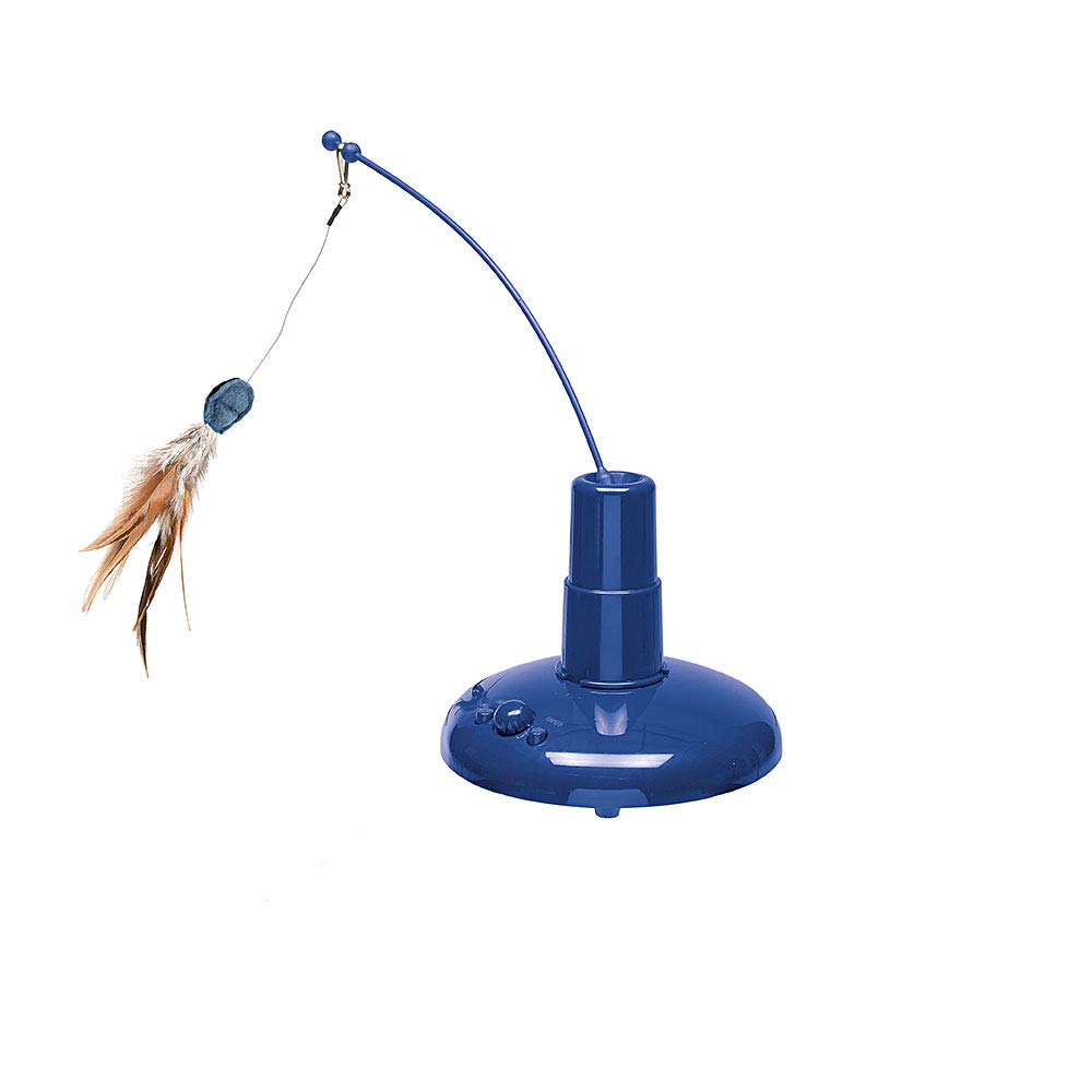 Ferplast Gioco per Gatti RAPTOR, Gioco Gatto Elettronico ed Automatico, Giocattolo Interattivo con Varie Velocità, Ø 48 x 34 cm