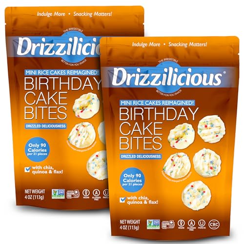 Drizzilicious Mini Rice Cakes Healthy Snack for Adults and Kids