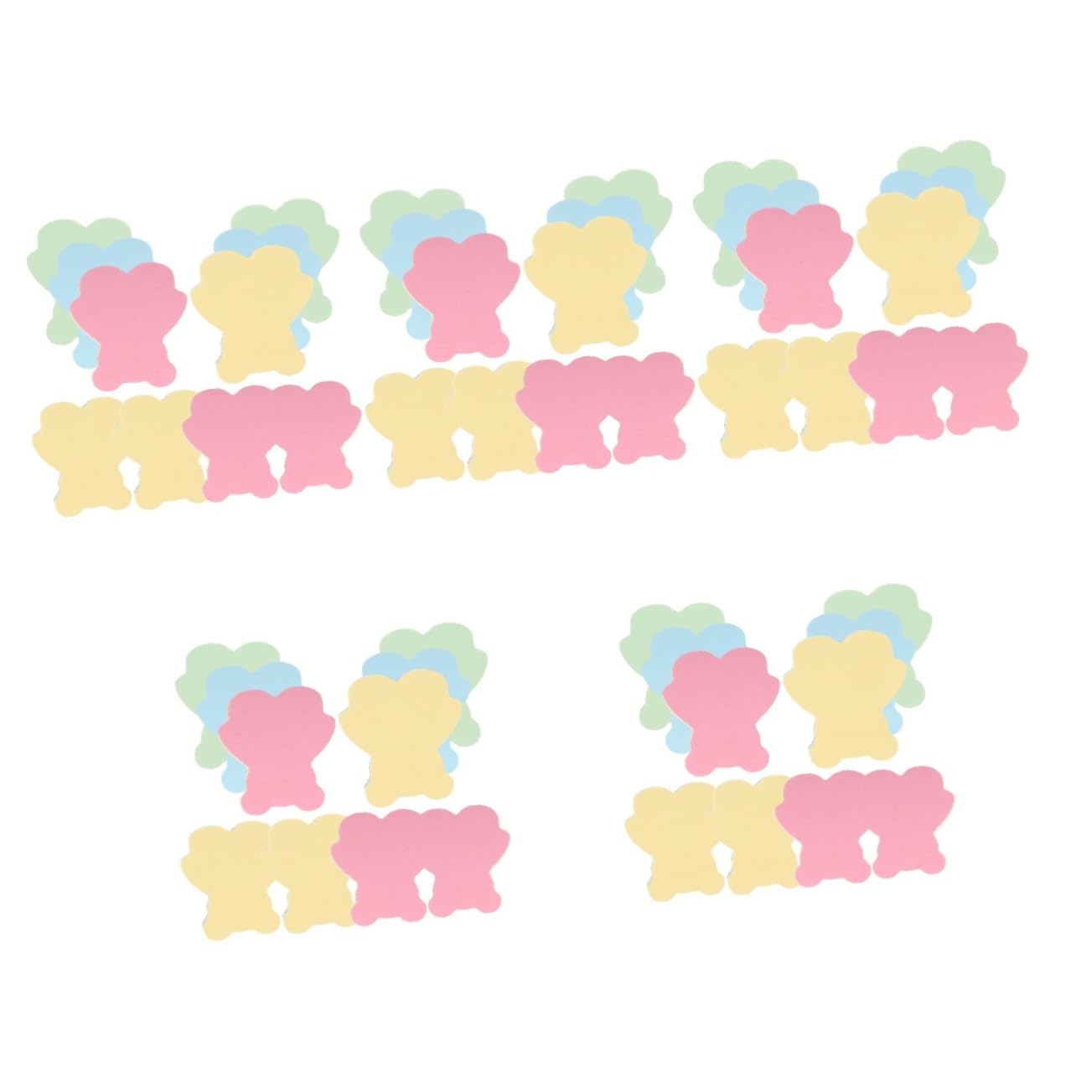 Gadpiparty 5 Pezzi Libri Adesivi Note Colorati Auto Adesivi Blocco Note Carino per Ufficio e Casa Memo Stickers Animali Cartoon