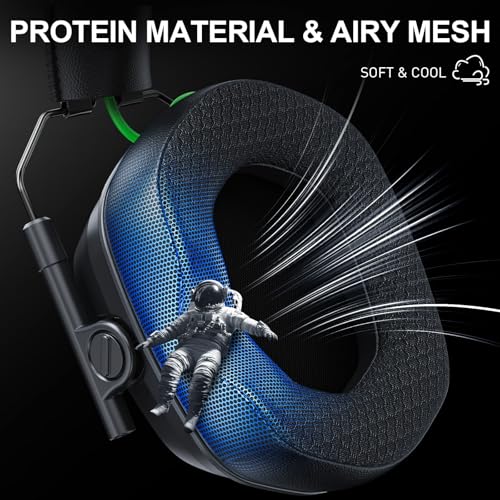 wireless gaming headset for ps5pcmac 24ghz wireless amp bluetooth 54 rgb gaming headphones with noise-canceling mic low latency stereo sound 50hr battery life black