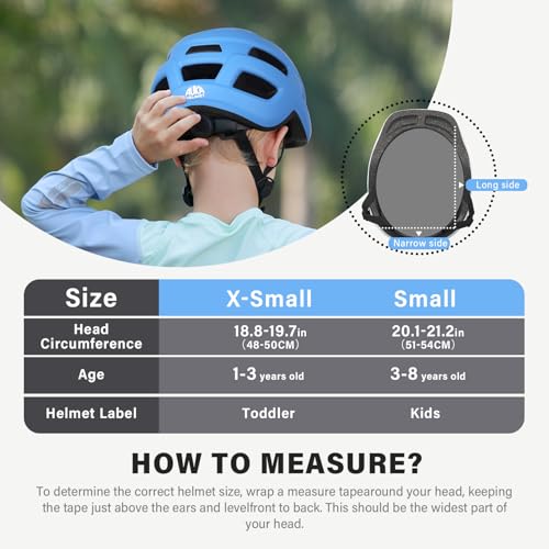Image of Toddler Kids Bike Helmet, Adjustable Infant Baby Bicycle Helmet for Age 1-3-5-8 Years Child Boys Girls, Multi-Sport Scooter Skateboard, 2 Sizes