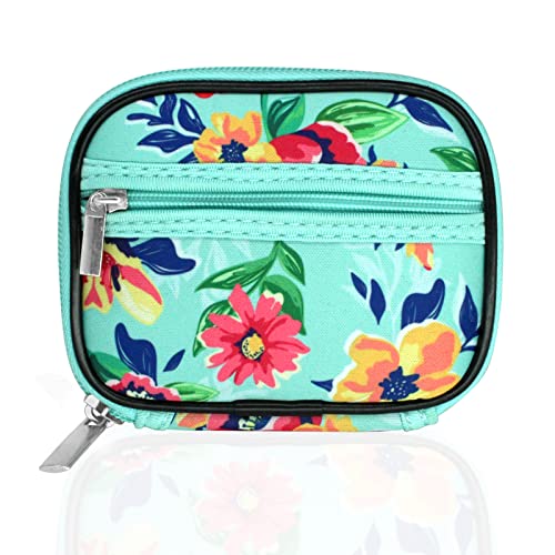 Serfeymi Pill Box Organiser Tablet Organiser Travel Medication Organizer with Zipper Pill Case for Purse Weekly Pill Box 7 Day Pill Dispenser for Holding Medicine Vitamins Supplements - Green 01