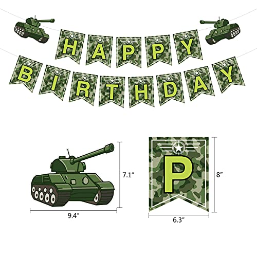 Homond Army Party Decorations, Army Birthday Party Supplies Kit, Army Decorations For Party, Army Banner Cake Topper Swirls, Camouflage Balloon Garland Arch Kit Green Brown #TOP2