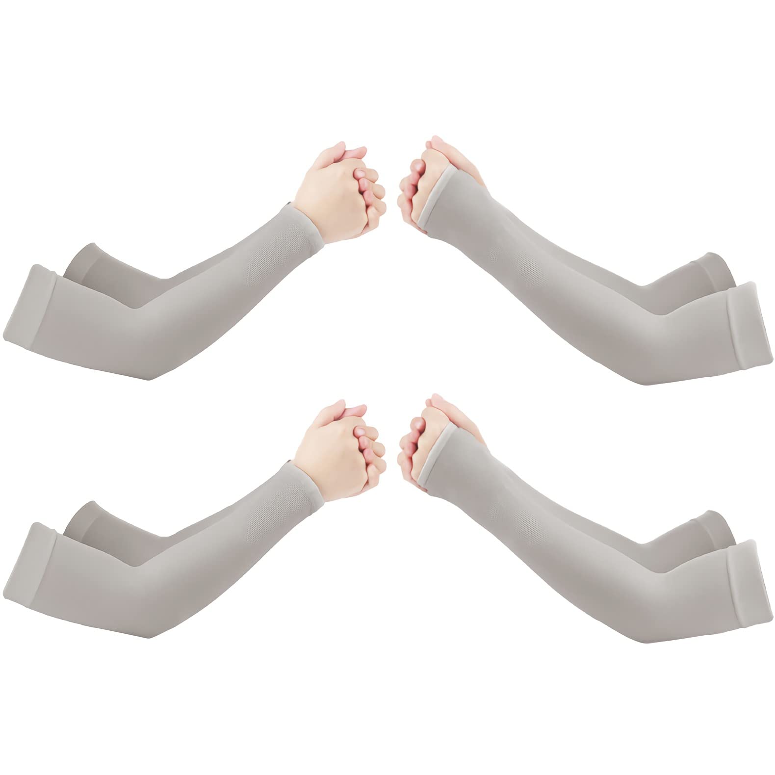 アームカバー【４枚組】uv手袋 腕カバー 冷感 無地吸汗速乾 滑り止め　穴なし Amazon.co.jp: [VUNIANKO] アームカバー 4組【8 枚セット】冷感