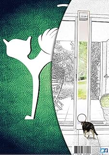 WINGCAT Chatière Amovible pour Baies vitrées coulissantes Petite 215cm