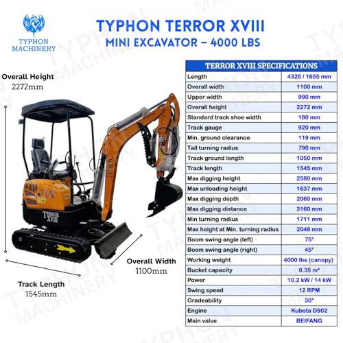 Kubota mini excavator machine