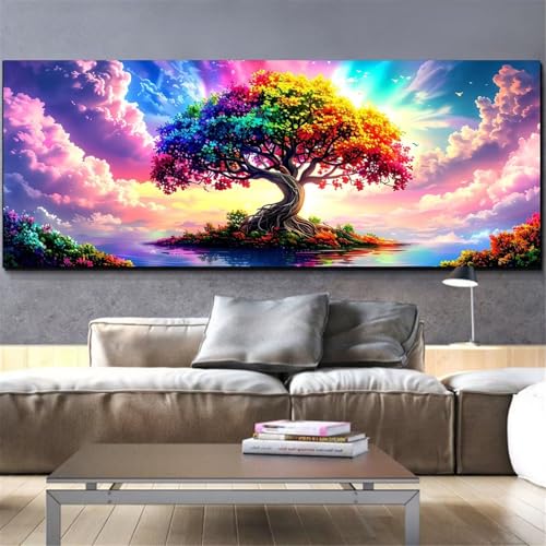 Broderie diamant kit complet grand format 50x150 pour décoration murale