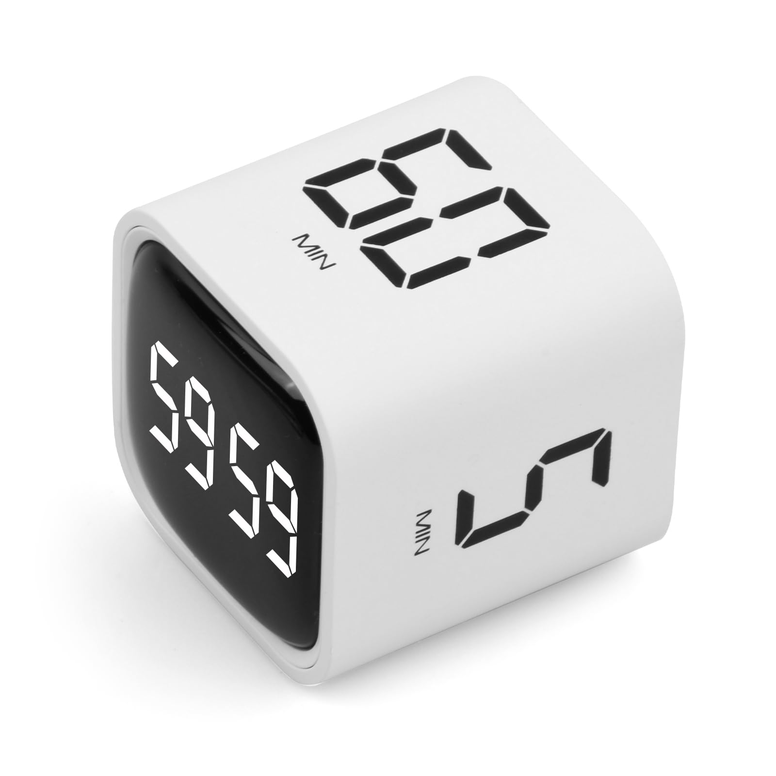 Digital Cube Timer, Pomodoro Timer Schwerkraft-Sensor ABS Würfel, Digitale Sanduhr für Zeitmanagement, Eieruhr und Küchentimer Digital, ADHS Hilfsmittel Kinder Kurzzeitwecker Küche,Lernen Arbeit Sport