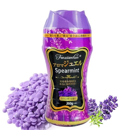 Perfume de Lavanda para la Colada,Fragancia Duradera para Lavadora,Frescura Ininterrumpida Hasta 12 Semanas en el Armario,Perfume Fresco para Todo Tipo de Tejidos,260 g