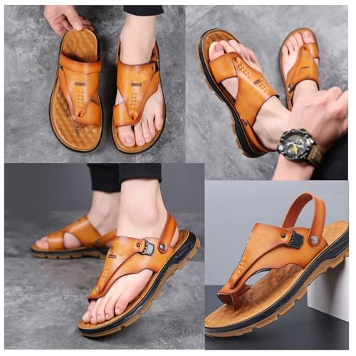 Mens Orthopedic Sandals Lightweight Comfortable Anti Slip Slip On Two Uses Beach Slippers Bunion Corrector for Hallux Valgus Summer Travel Outdoor3