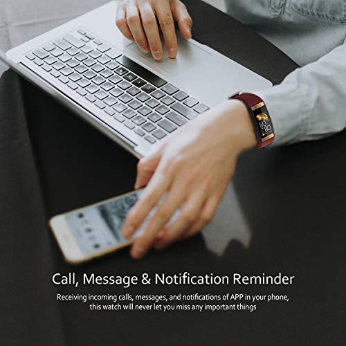 KKmoon Pulseira inteligente para mulheres Freqüência cardíaca Pressão sanguínea Monitoramento de oxi