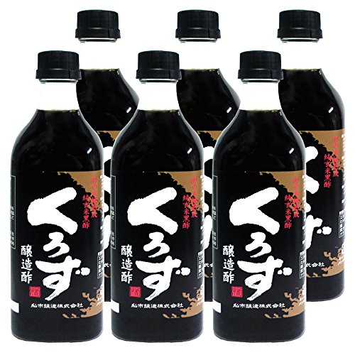 旨い!醸造食酢 木桶熟成 純玄米黒酢『くろず』500mlx6本