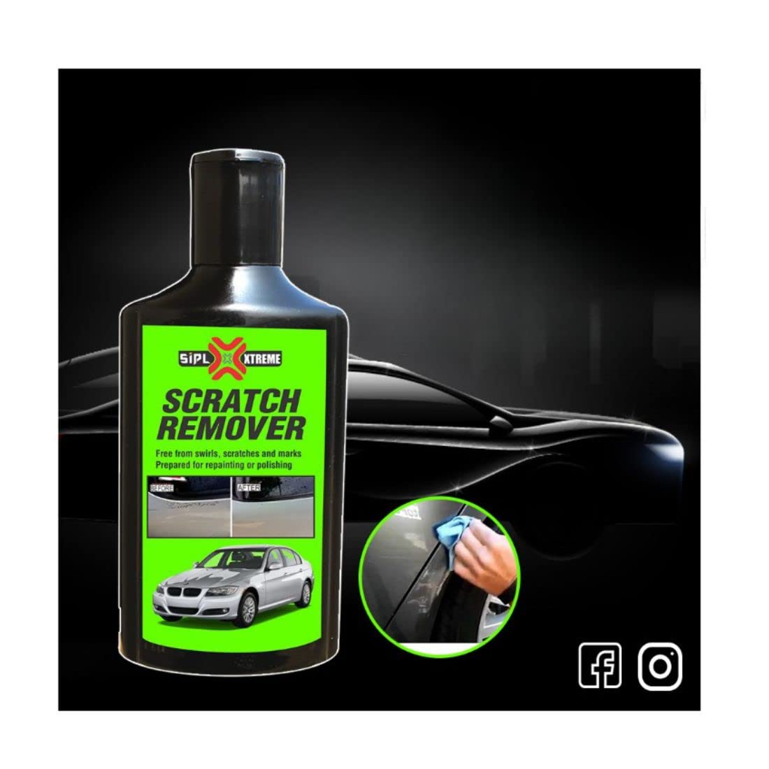 Car and bike universal exterior body scratch cleaner(150gm) car care product | Not for deep scratch and dents