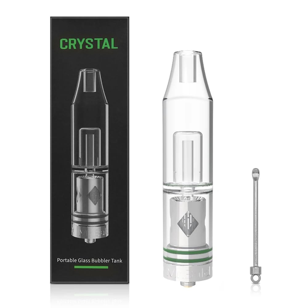 Crystal II 2 Dry Herb & Wax Atomizer, 360° Evenly Heating Baking Quartz  Coil Cup,