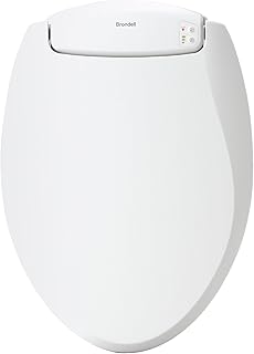 Brondell L60-EW LumaWarm Heated Nightlight Elongated Toilet Seat, White