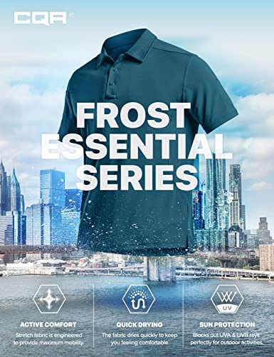image for CQR Men's Polo Shirt, Long and Short Sleeve Tactical Shirts, Dry Fit L