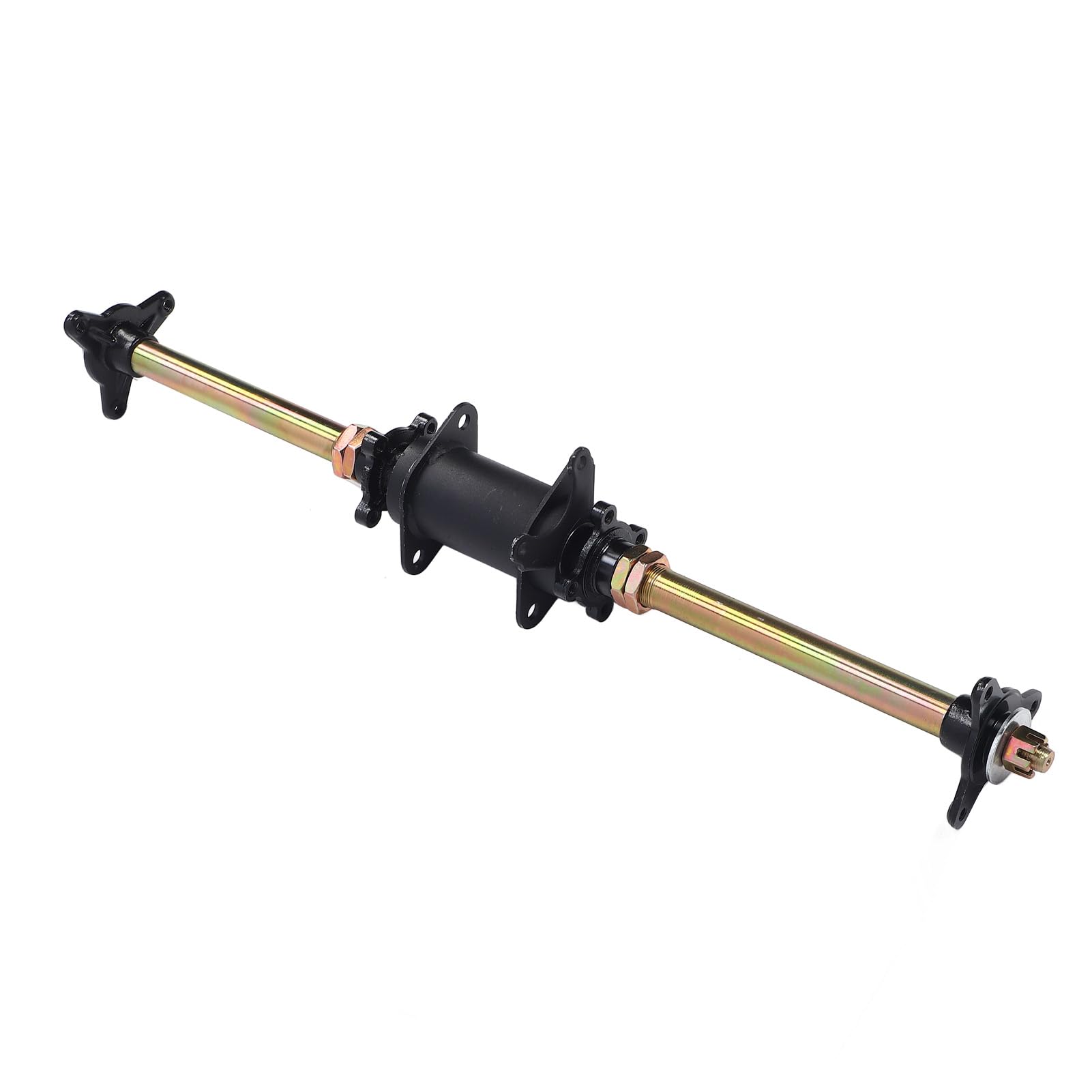 Ensemble d Essieu Arri re Go Kart 750 mm 29 Pouces avec Supports de Fixation de Cadre et Brides de Moyeu pour ATV VTT et Tricycles D rive
